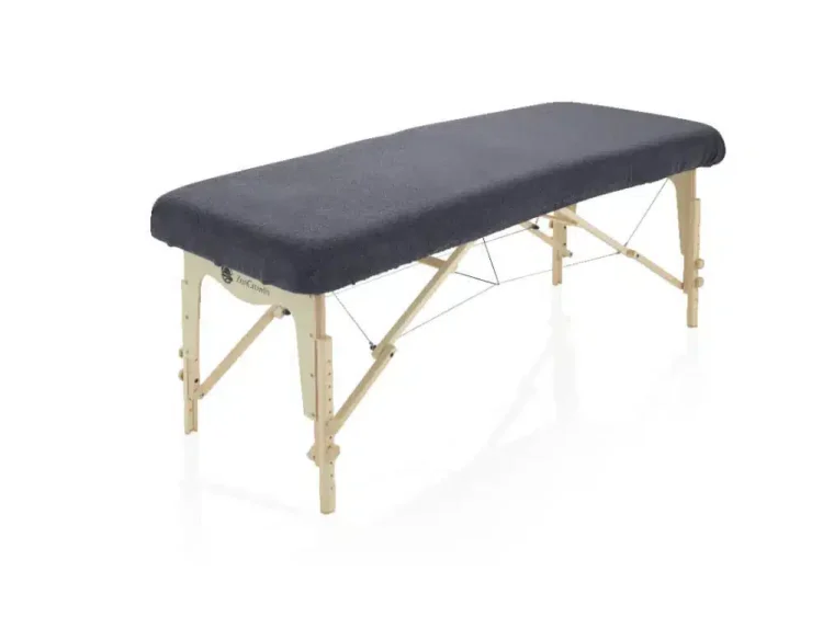 Badstof Hoeslaken Massagetafel Grijs zonder uitsparing Zengrowth