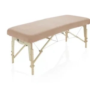 Badstof Hoeslaken Massagetafel Lichtbruin zonder uitsparing Zengrowth