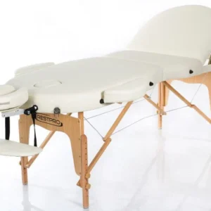 Inklapbare Massagetafel VIP Oval 3 Créme - Afbeelding 2