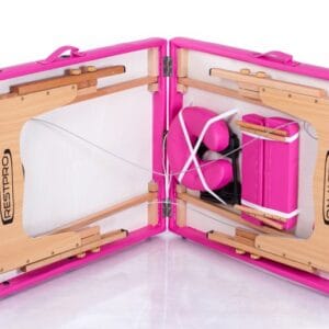Inklapbare massagetafel Classic 2 Roze - Afbeelding 10