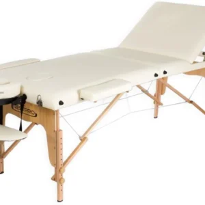 Inklapbare massagetafel Classic 3 Crème - Afbeelding 3