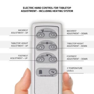 Elektrische Massagetafel Libra 4 Créme (Verwarmend) - Afbeelding 3