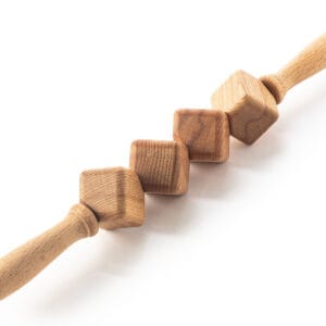 Houten massageroller, kubusvorm - Afbeelding 4