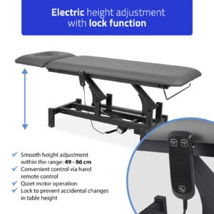 Fortis 2 ERGO Behandelingstafel, Elektrisch, Grijs - Afbeelding 4