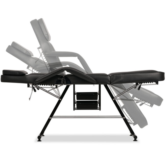 ARIA NERO beauty chair met trays zwart - Afbeelding 5