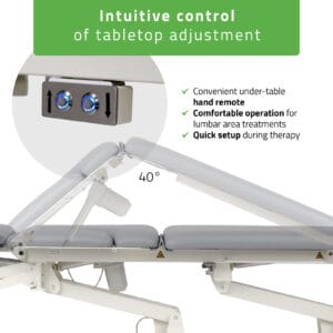 Proxima X7 behandelbank – elektrische hoogteverstelling, 7-delig, ERGO-kussen, Touch Core grijs - Afbeelding 8