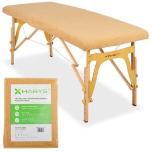 Badstof Hoeslaken voor Massagetafel 60x165 cm Beige