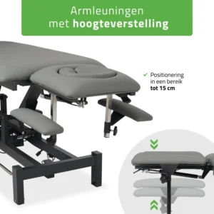 Elektrische Massagetafel Fortis 5 met Bedieningspaneel Grijs - Afbeelding 8