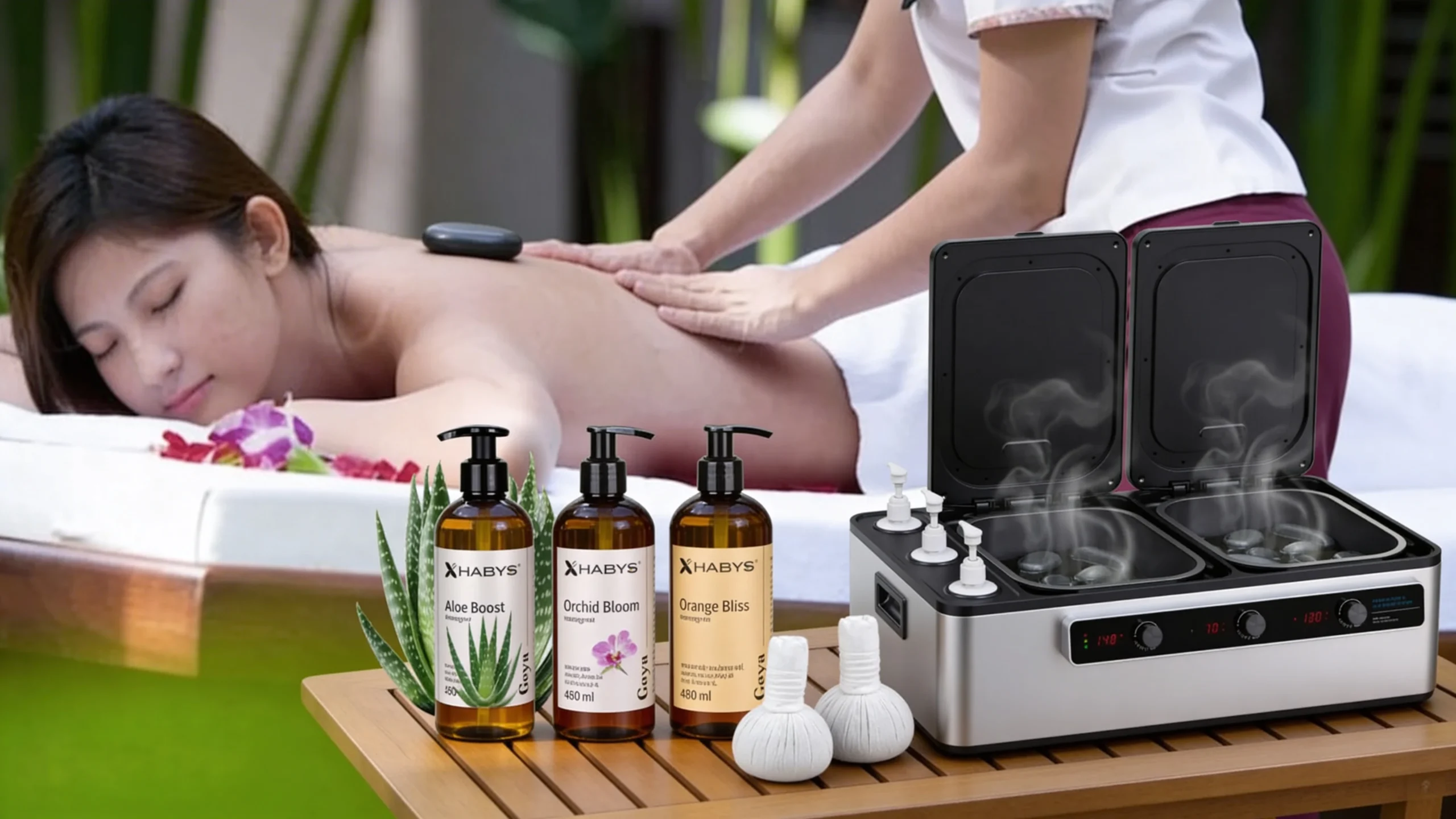 massageolie verwarmen